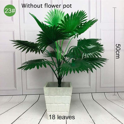Exotic Paradise: Realistic Lifelike Artificial Palm Leaf Plants - Premium Collection