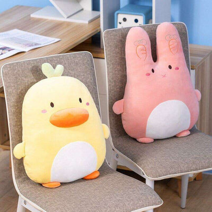 Charming Plush Animal Pillow Set - Whimsical Whale, Elephant, and Duck for Kids' Room Decor and Thoughtful Gifts