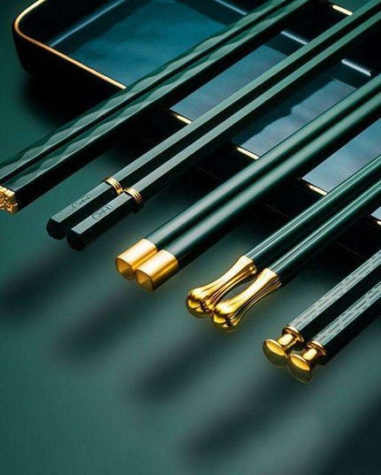 Stylish Japanese Non-Slip Chopsticks Collection - 5 Pairs
