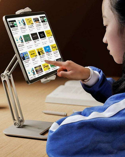 Versatile 360° Rotating Aluminum Stand for Tablets and Phones