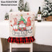 Whimsical Gnome-Themed Christmas Chair Cover - Festive Home Accent