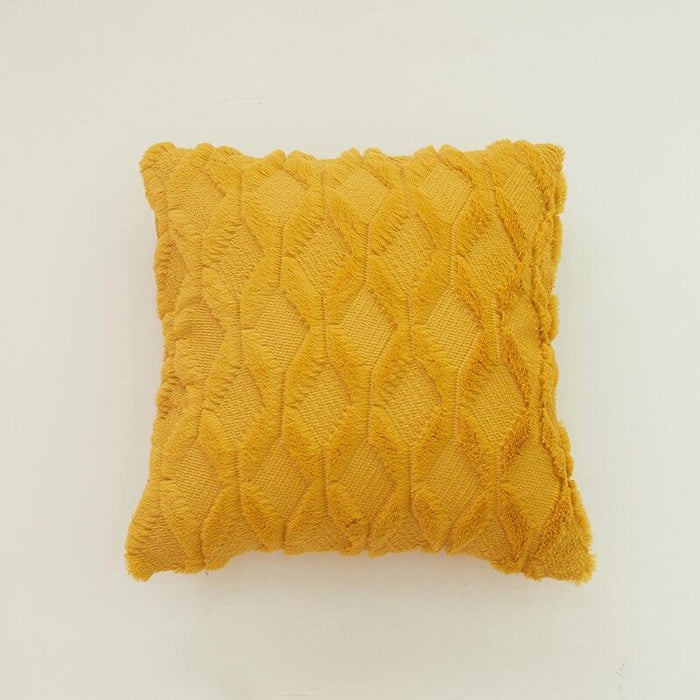 Luxurious Reversible Nordic Stripe Plush Pillow Covers