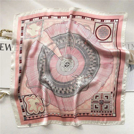 Elegant Leopard Print Silk-like Scarf: Elevate Your Style Game