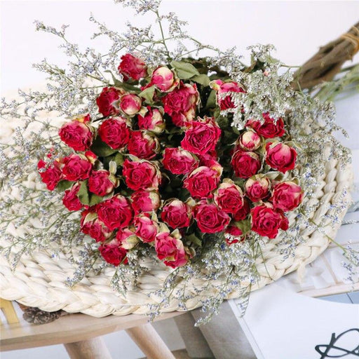 Exquisite Natural Dried Flowers Rose Bouquet