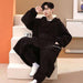 Ultimate Men's Coral Fleece Lounge Set for Autumn & Winter Luxury