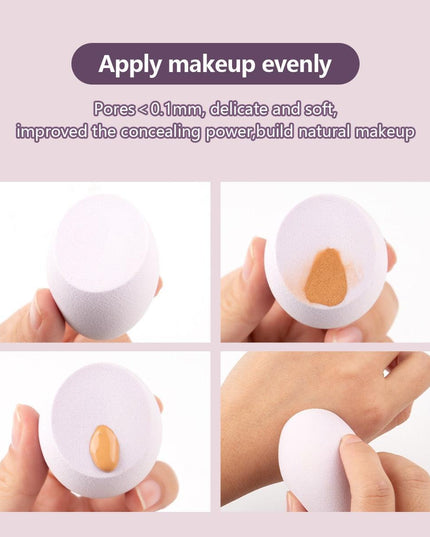 Premium Blending Sponge Set - 4 Latex-Free Makeup Tools for Flawless Application