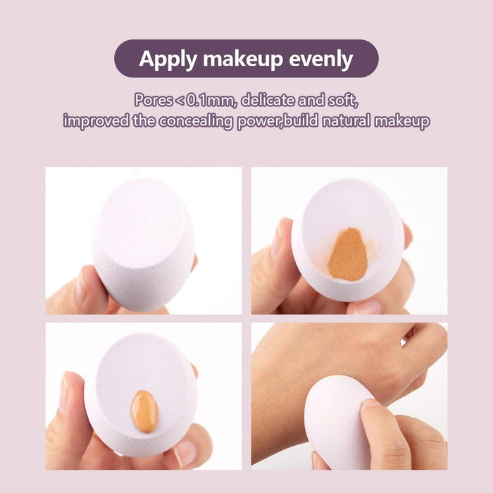 Luxurious Beauty Sponge Set - 4 Versatile Latex-Free Makeup Blenders for Effortless Application