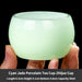 Exquisite Cyan Jade Porcelain Tea Cup - Luxury Gift for Tea Lovers