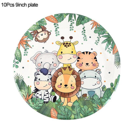 Jungle Safari Adventure Birthday Party Decor Kit - Complete Supplies for Kids’ Wild Celebration