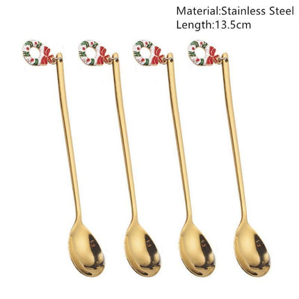 Joyful Holiday Spoon Set for Festive Dining