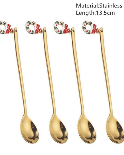 Joyful Holiday Spoon Set for Festive Dining