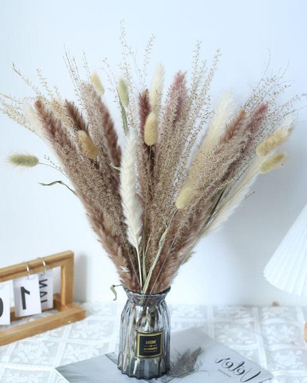 Elegant Dried Pampas Grass Bouquet - Timeless Natural Floral Arrangement for Home and Celebrations