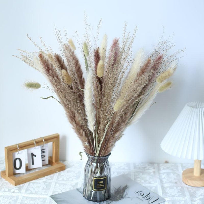 Small Pampas Grass Bouquet - Natural Dried Flowers for Home Decor & Events