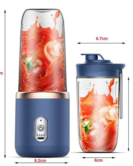 Portable 6-Blade Electric Blender & Juicer | On-the-Go Smoothie Maker for Healthy Living