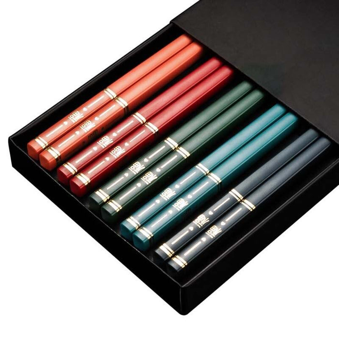 Premium Japanese Non-Slip Chopsticks Set - 5 Pairs