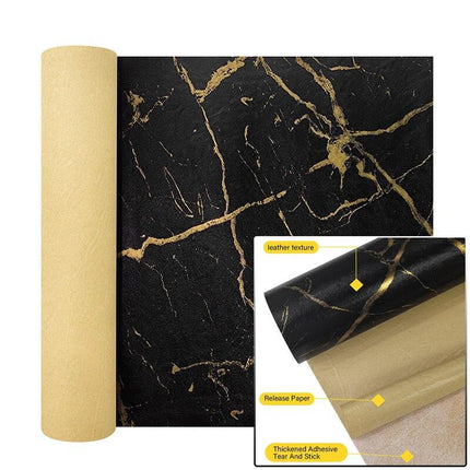 Marble Effect Self-Adhesive Faux Leather Crafting Sheets - Must-Have for Creative Transformations