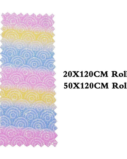 Vibrant Glittery Faux Leather Crafting Roll - Ignite Your Creative Projects