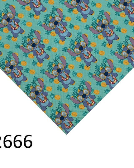 Lilo and Stitch Cartoon Vinyl Faux Leather Crafting Sheet: Ignite Your Imagination