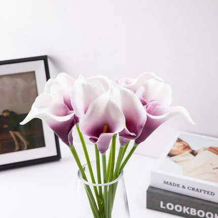 Lifelike Premium PU Calla Lily Artificial Flowers for Sophisticated Home Decor