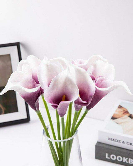 Lifelike Premium PU Calla Lily Artificial Flowers for Sophisticated Home Decor