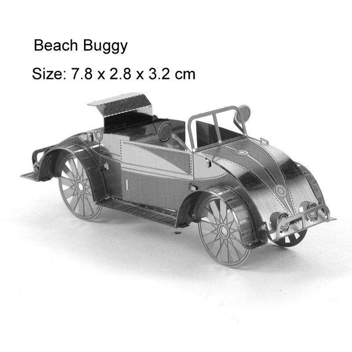3D Metal Racing Vehicle Model Kit for Creative Teens and Adults