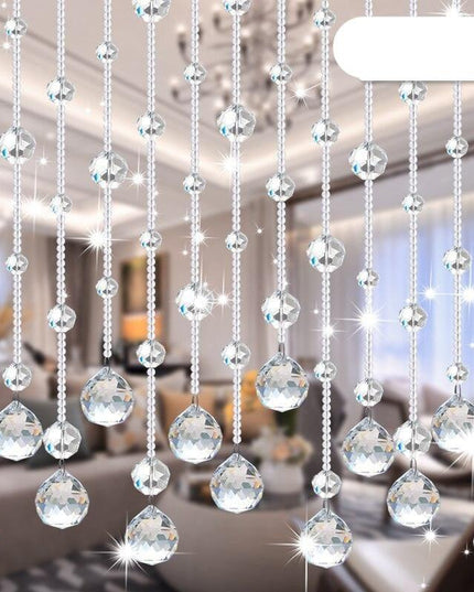 Elegant Crystal Beaded Room Divider Curtain for Luxurious Home Aesthetics