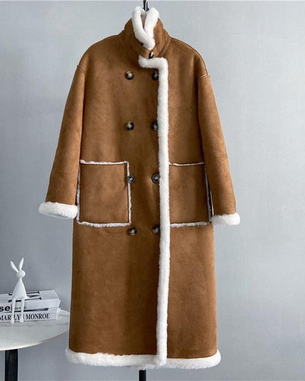 Luxurious Lamb Fur Elegance: The Ultimate Winter Coat for Style Enthusiasts