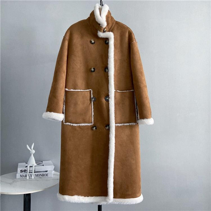 Luxury Botanica Winter Jacket | Genuine Lamb Fur Coat for Unmatched Elegance