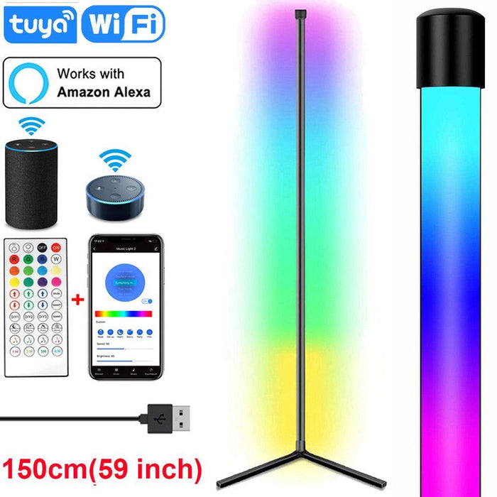 Contemporary RGB LED Lamp with Smart Control for Bedroom & Living Room