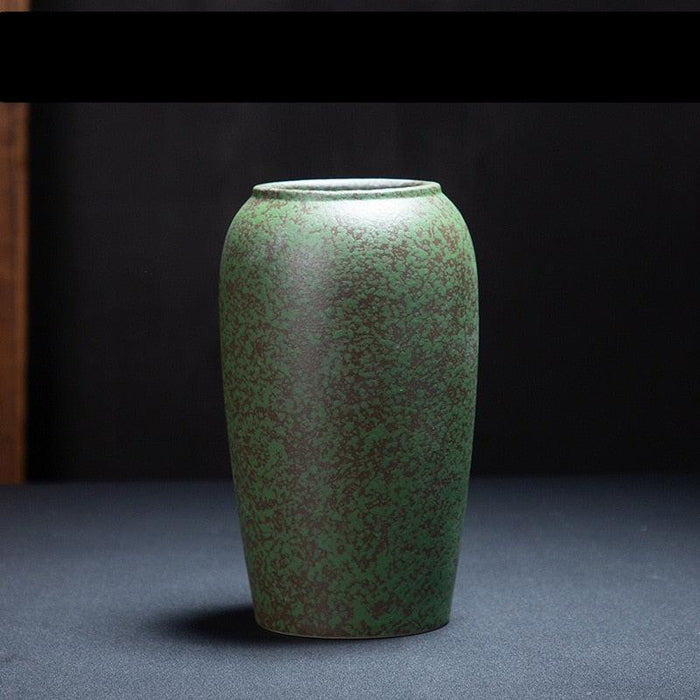 Chinese-Inspired Antique Zen Porcelain Flower Vase
