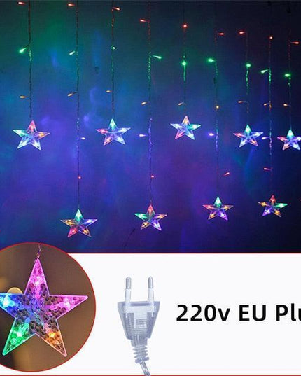 Celestial Dream LED Moon and Star String Lights for Whimsical Decor