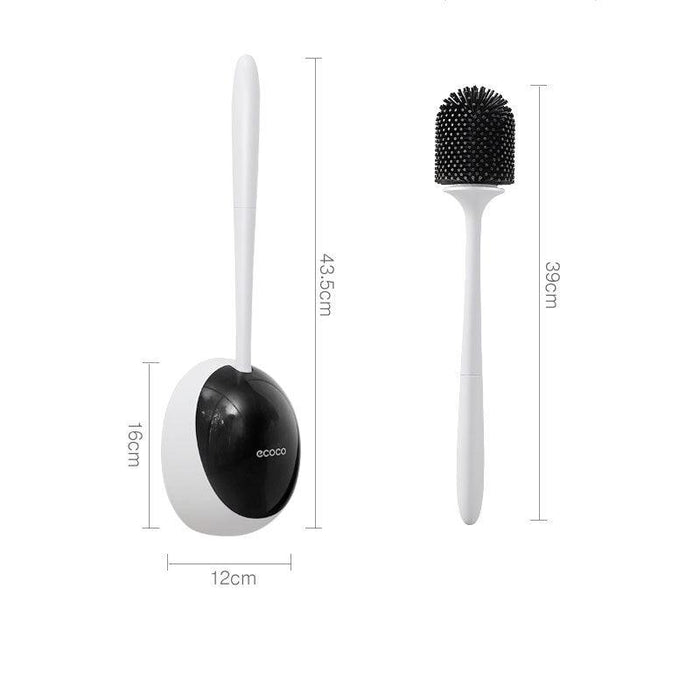 Egg-Shaped Toilet Brush with Quick Drain Technology for Stylish Bathroom Cleaning