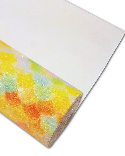 Sparkling Mermaid Glitter Fabric for Enchanting DIY Creations!
