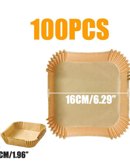 Round Non-Stick Parchment Paper Liners for Effortless Air Fryer Cooking