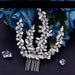 Opulent Crystal Bridal Headpiece with Secure Comb Attachment