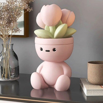 Elegant Resin Tulip Sculptures for Modern Home Decor