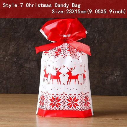Santa's Festive Treats Gift Bag Set - 5-Piece Collection