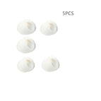 5pcs round white