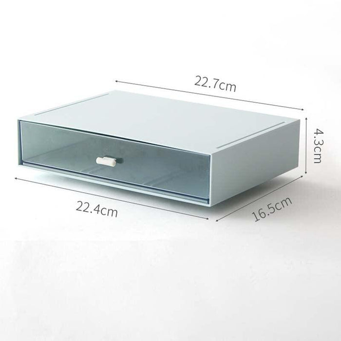 Compact White Plastic Drawer Organizer for Efficient Home and Office Storage
