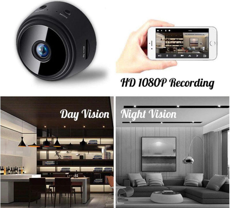 Wireless Mini Night Vision Camera with Magnetic Attachment for Home Security