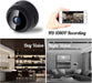 Wireless Mini Camera with Night Vision and Magnet Mount for Home Security Surveillance