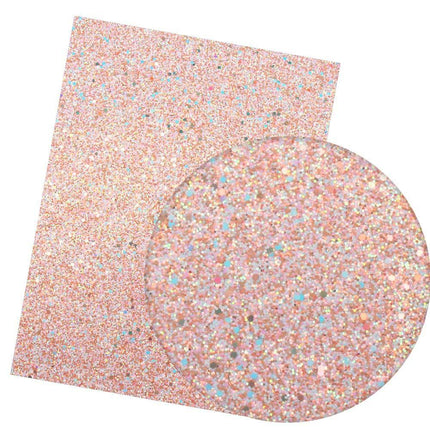 Iridescent Rainbow Glitter Vinyl Crafting Roll - Creative Shimmer Kit