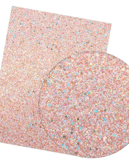 Iridescent Rainbow Glitter Vinyl Crafting Roll - Creative Shimmer Kit
