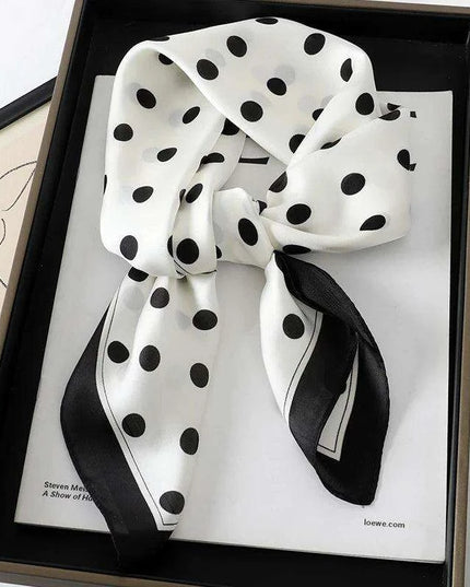 Elegant Leopard Print Silk Scarf - Premium Women's Fashion Accessory