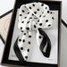 Luxury Silk Scarf for Women - Fashionable Square Kerchief with Leopard Print