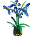 Blue Orchid Blooming Building Set for Romantic Home Decor