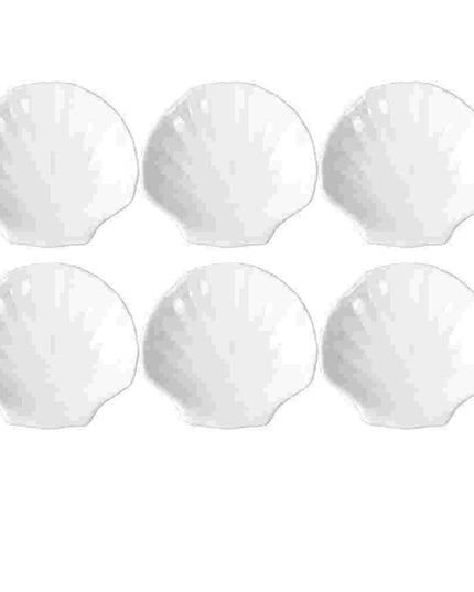 Charming Scalloped White Ceramic Dish with Timeless Elegance