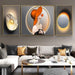 Contemporary Triptych Aluminum Photo Frame Set for Modern Home Decor