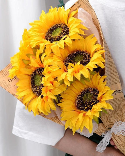 Luminous Sunflower Silk Collection: Elegant Floral Accents for Every Occasion