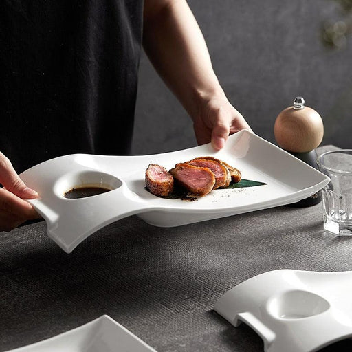 Exquisite Porcelain Dinner Plates - Elevate Your Dining Experience